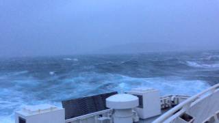 Force 10 winds Lerwick to Aberdeen ferry crossing March 15 [upl. by Zzaj]