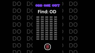 Can you find quotODquot Find the ODD One Out  Numbers letters  Brain game 2024 [upl. by Ahsrats406]