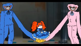 Huggy and Kissy ADOPTS Poppy Poppy Playtime Animation  Poppy Animations P12 [upl. by Alraep416]