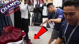 WEARING FAKE JORDANS IN THE MALL FOOTLOCKERCHAMPS EMPLOYEE EXPOSED ME [upl. by Leis]