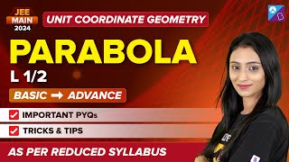 Parabola Lecture 12  Unit Coordinate Geometry  Math  JEE Main 2024 [upl. by Vally]