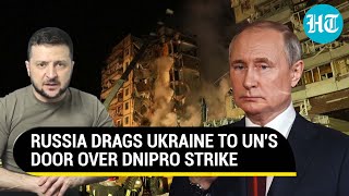 Russia reviles Ukraine over Dnipro strike at UN after exZelensky advisers explosive admission [upl. by Bryanty]