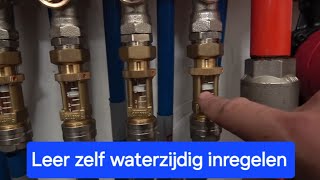 Waterzijdig inregelen van een Wth vloerverwarmingsverdeler👍🏻 [upl. by Elime32]