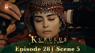 Kurulus Osman Urdu  Season 3 Episode 28 Scene 5  Gonca Khatoon zakhmi hai [upl. by Ahsienar]