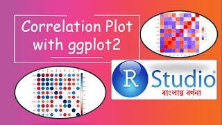 Visualization of correlation plot with ggplot2 Tutorial 26  In Bengali [upl. by Beeck857]