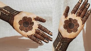 Gorgeous front hand tikki mehndi design [upl. by Yendor373]