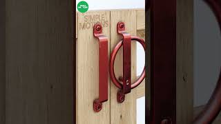 Wooden door latch latch lock gate [upl. by Annauqaj]