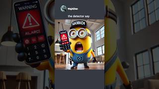 MINION PLAY WITH A LIE DETECTOR🤣 memes minions ai [upl. by Gurl]