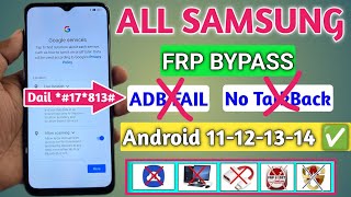 All Samsung Galaxy A12A13A03sA23A32A33A51 FRP Bypass  Google Account Unlock  No TalkBack [upl. by Shiff]