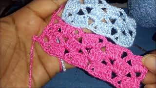 Puntada caladas a crochet paso a paso [upl. by Gratianna]