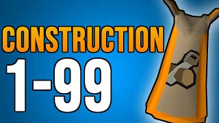 OSRS 199 Construction Guide FastCheapEfficient [upl. by Shaylah647]