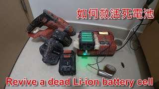 一個裝修佬充電電池修復 How to revive a dead Liion battery [upl. by Siana440]