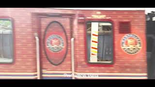 MAHARAJAS EXPRESS Indias Most Luxurious Train powered by BGKT WDG4 12220 departs from BSR [upl. by Torey]