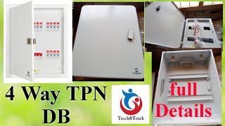 4 way TPN DB HAVELLS  4way TPN DB single phase  UNBOXING  TouchampTouch [upl. by Loyce]