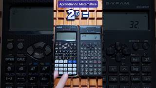 POTENCIAS con la CALCULADORA CIENTÍFICA 😎 [upl. by Anod]