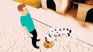 Hungry Dog  Hello Virtual Mom 3d  Scary Mom 3d [upl. by Ianej361]