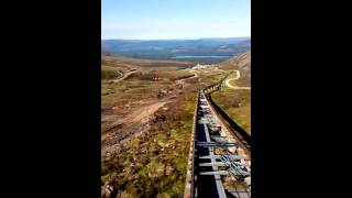 Trip down the Cairngorm Mountain Funicular [upl. by Motteo]