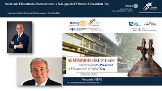 SEMINARIO distrettuale Mantenimento e Sviluppo dell’effettivo President Day [upl. by Wyn474]