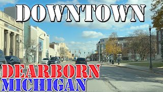 Dearborn  Michigan  4K Downtown Drive [upl. by Esaj347]