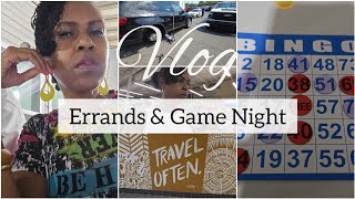 Vlog  Running Errands amp Bingo Game Night [upl. by Anallij807]