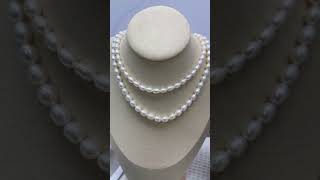 Pearl necklace pearl jewelry gift pearlaccessories pearlnecklacedesigns [upl. by Attenol567]