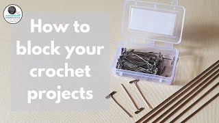 How to use blocking wires with crochet [upl. by Milore]