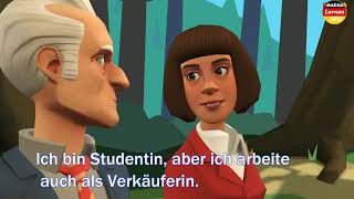 dialogue en allemand  petit dialogue  apprendre allemand A1  Dialog N 43 [upl. by Driscoll]