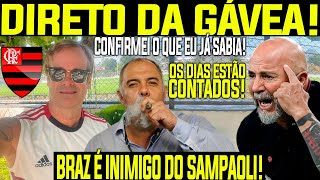 Direto da Gávea Os dias do Sampaoli estão contados Braz é inimigo do treinador Assista até o fim [upl. by Mij]