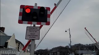 Porthmadog Level Crossing Gwynedd 13012024 [upl. by Monk269]