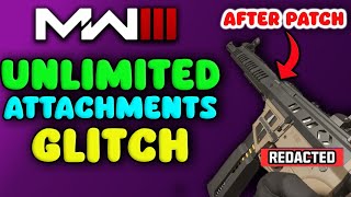 🔥 MW3 Unlimited Attachments Glitch 🔥REDACTED WEAPONS  MW3 Glitch for Warzone  Multiplayer [upl. by Aikehs881]