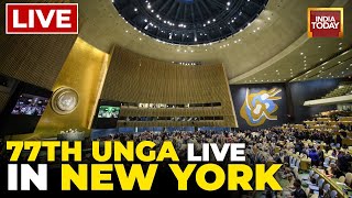 UNGA 77 LIVE  UN General Assembly LIVE In New York  Pakistan PM Shehbaz Sharif  English News LIVE [upl. by Uehttam549]