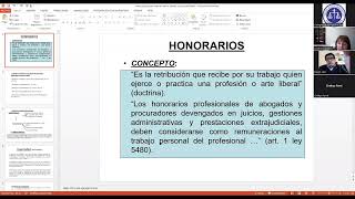 CICLO DE CHARLAS SOBRE HONORARIOS Parte 1 [upl. by Ava]