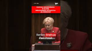 Pomyłka Skowrońskiej w Sejmie Wielichowska wyłączyła jej mikrofon [upl. by Samal]