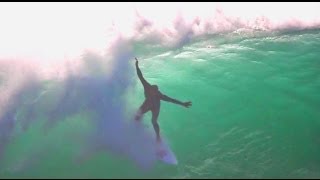 Kelly slater surfing alone in nazare HD [upl. by Atillertse545]