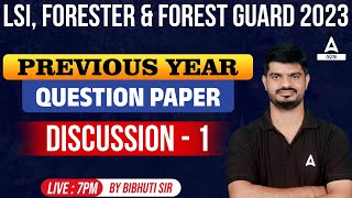 Livestock Inspector Forester And Forest Guard 2023  Previous Year Question Paper Discussion 1 [upl. by Eadahc]