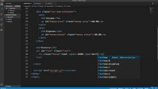 Expense Tracker using javascript ep 2 Project HTML [upl. by Gerti]