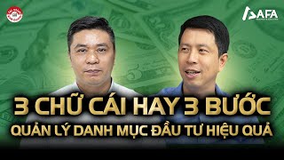 3 CHỮ CÁI HAY 3 BƯỚC QUẢN LÝ DANH MỤC ĐẦU TƯ HIỆU QUẢ  MY PORTFOLIO [upl. by Coit]