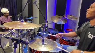 PLAYING CENTENT CYMBALS  DRUM Shed [upl. by Tesler202]