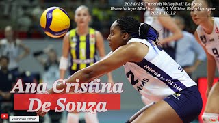 Ana Cristina de Souza │ FENERBAHÇE MEDICANA vs NİLÜFER │ Turkish Volleyball League 202425 [upl. by Hatty]