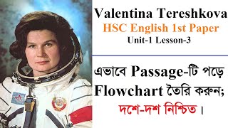 Two Women Valentina Tereshkova  Passage Reading amp Flowchart  HSC English 1st Paper  U1 L3 [upl. by Ilzel231]