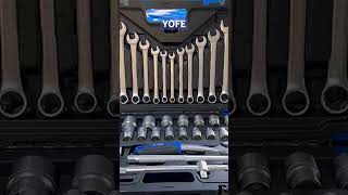 YOFE 38 Pcs Sockets and Wrenches Set [upl. by Minnnie]