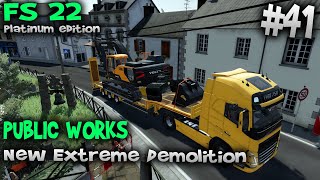 New Demolición Extrema Geiselberg 👷🏽Publicwork 👷🏽 Farming Simulator 2022 [upl. by Jarl]