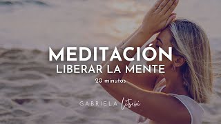 Meditación guiada liberar pensamientos 🌤️ y aclarar la mente GabrielaLitschi [upl. by Tillinger]