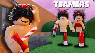 I BECAME A TEAMER IN MM2 😂 Murder Mystery 2 Funny Moments [upl. by Robb]