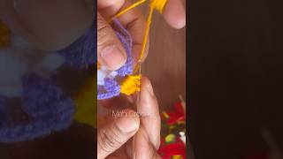 How to crochet flower 🌼 crochet crochetpattern torandesigns jhalar diy crochetprojects [upl. by Ferguson]