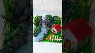 DIY waterfall 🏞️🏡youtubeshorts viralshorts [upl. by Paderna]