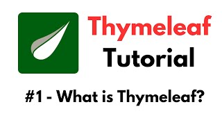 Thymeleaf Tutorial 1  What is Thymeleaf [upl. by Esilram]