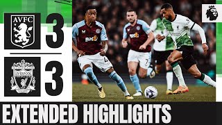 First Premier League Goal for Quansah  Extended Highlights  Aston Villa 33 Liverpool [upl. by Salvay291]