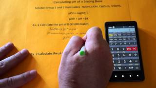 Calculating pH of a Strong Base [upl. by Reinal]