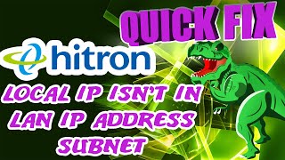 Quick Fix Ep18 Hitron Modem Port Forward LOCAL IP ISNT IN LAN IP ADDRESS SUBNET Hitron DoubleNAT [upl. by Tamas909]